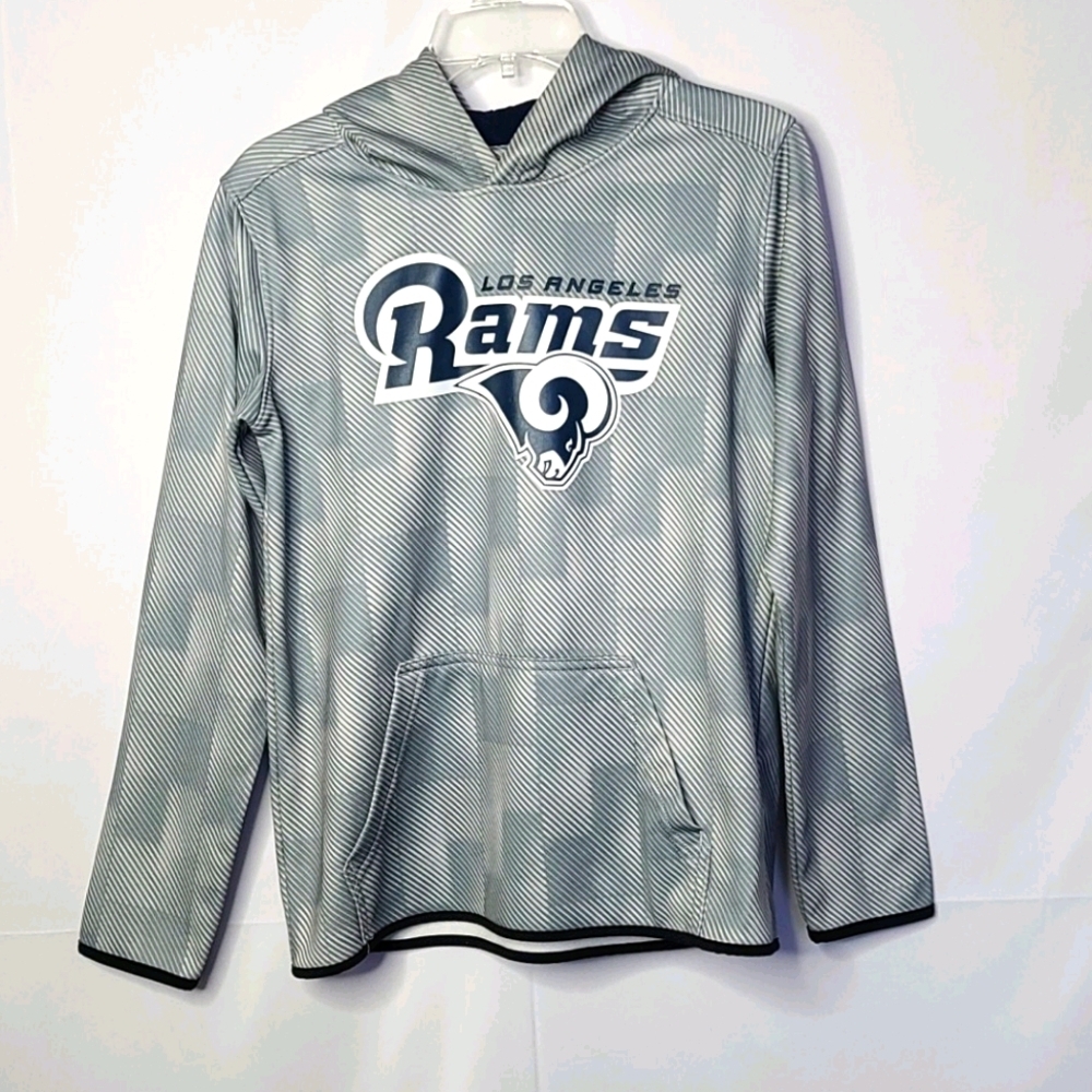 NFL Los Angeles Rams football NFL hooded sweatshirt hoodie sz Lg
